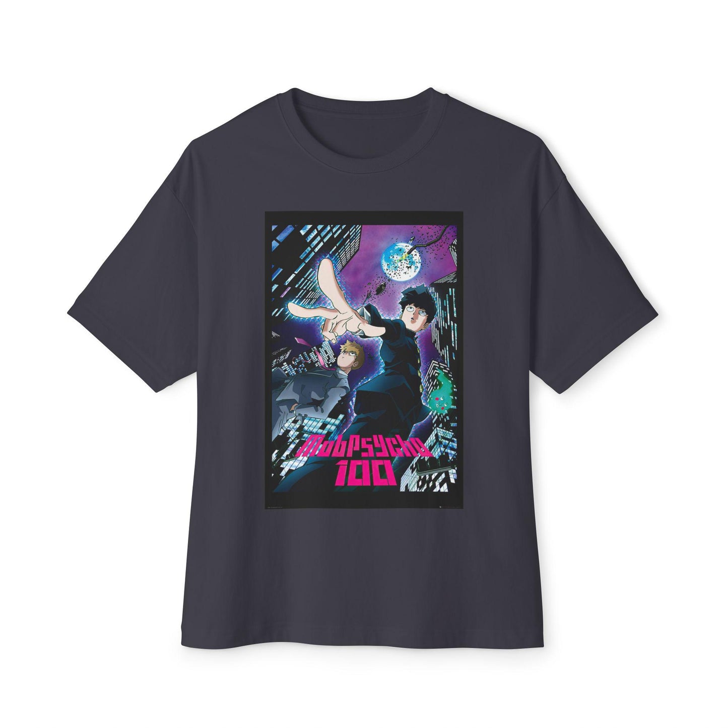 Psychedelic Oversized Graphic Tee, Unisex Boxy T-Shirt, Retro Anime Shirt, Casual Streetwear, Gift for Fans, 100% Cotton